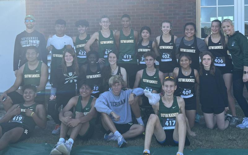 Suwannee’s boys cross country team placed fourth and the girls placed sixth at the District 1-2A meet on Saturday to qualify for regionals. (COURTESY)
