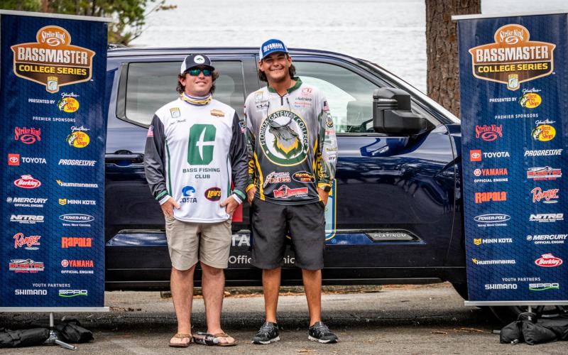 UC-Charlotte's Louis Monetti and FGCX's Seth Slanker. (COURTESY)