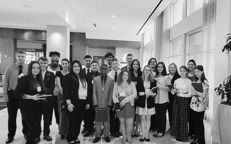 Lafayette High School FBLA members attended the National Leadership Conference in Orlando last month, learning better how to become leaders. (COURTESY)