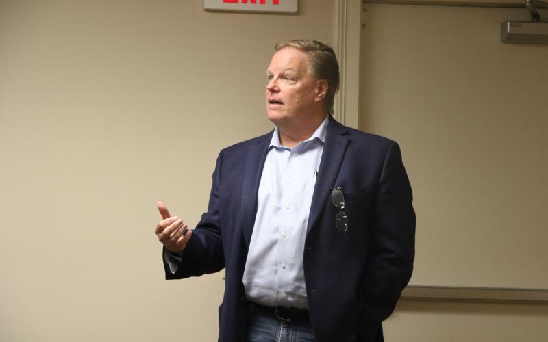 Meridian Behavioral Healthcare CEO Don Savoie said he has received public support. (MORGAN MCMULLEN/Lake City Reporter)