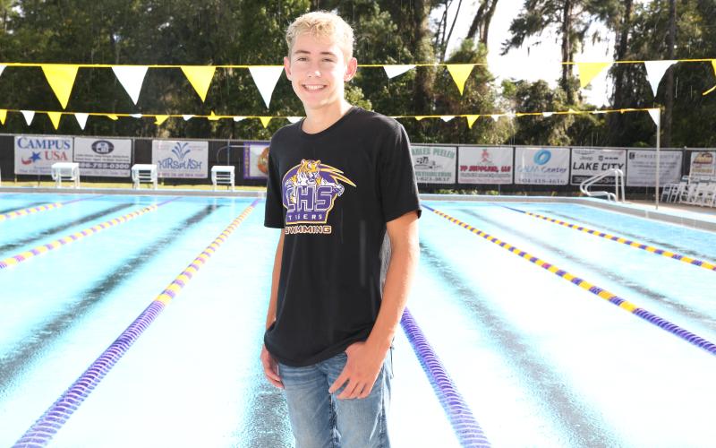 Columbia’s Ian Disosway is the LCR’s Boys Swimmer of the Year. (MANDI SLOAN/Special to the Reporter)