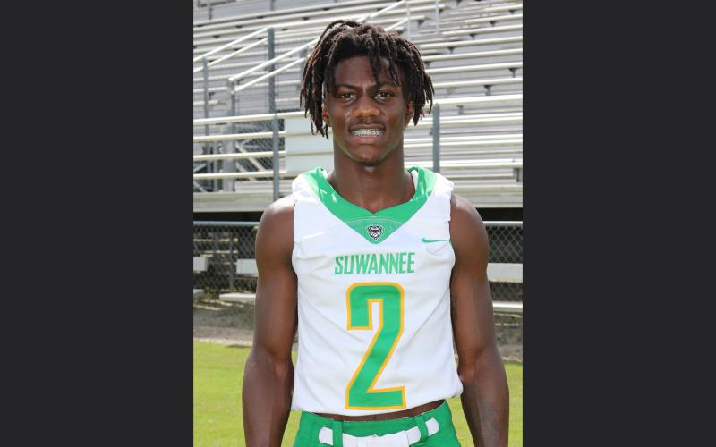 Suwannee receiver Jay Smith is the LCR’s Offensive Player of the Year. (TAMMY JOHNS/Special to the Reporter)