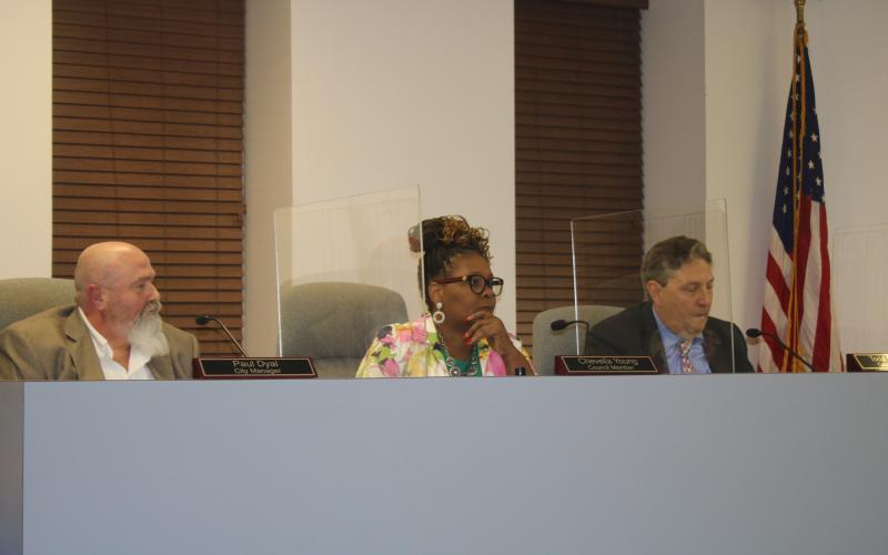 Lake City Manager Paul Dyal’s contract was approved by the City Council on Tuesday night. (TONY BRITT/Lake City Reporter)