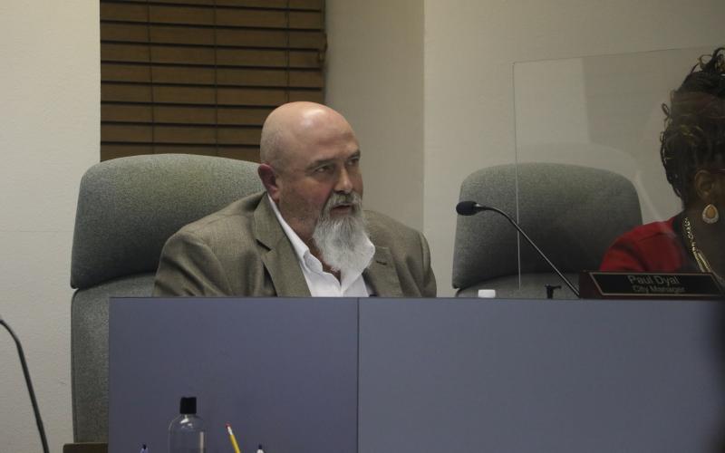 Lake City Manager Paul Dyal’s contract will be up for discussion at the Lake City Council’s meeting today. (FILE)