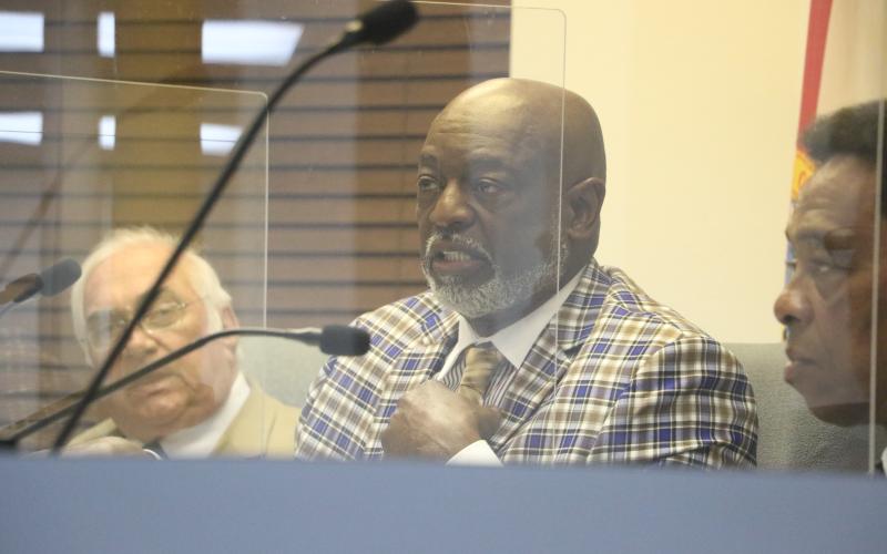 Lake City Councilman Jake Hill Jr. motioned to deed Richardson Community Center over to Columbia County during a special meeting Monday. (MORGAN MCMULLEN/Lake City Reporter)