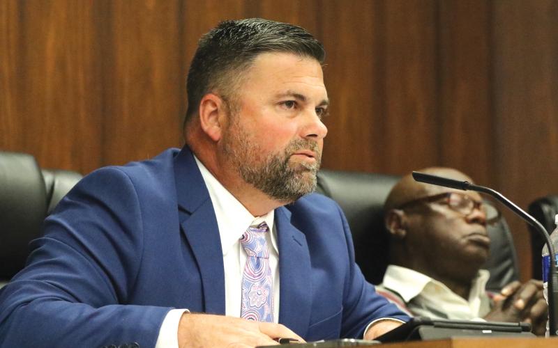 Live Oak Councilman Matt Campbell said he hopes the installation of water meters will help out residents. (JAMIE WACHTER/Lake City Reporter)