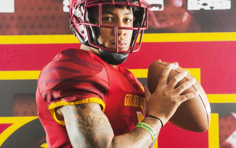 Jordan Smith on his visit to Tuskegee. (COURTESY)