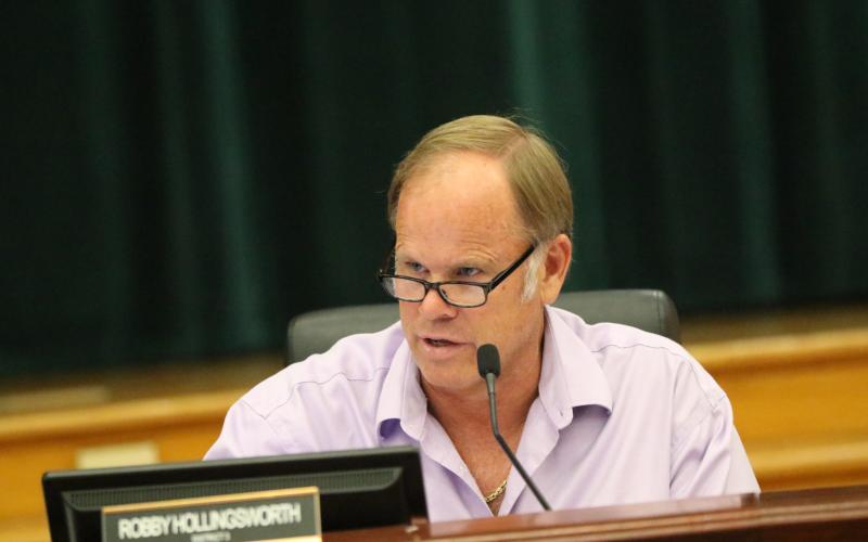 Commissioner Robby Hollingsworth said the city needed to help fund recreation at Richardson Community Center if the county takes the facility. (JAMIE WACHTER/Lake City Reporter)