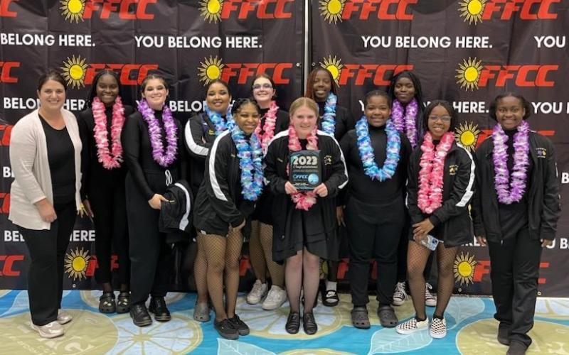 The Columbia High School color guard recently completed its indoor season with a top-10 finish. The unit also posted a school-record finish during marching season when it was named Best in Class. (COURTESY)