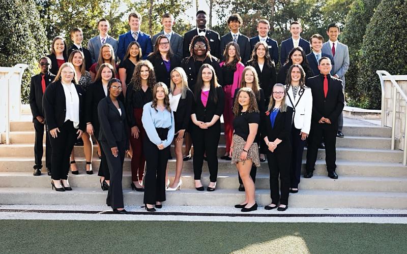 Lafayette FBLA had 31 members compete at the Florida FBLA convention, the most in program history. (COURTESY)