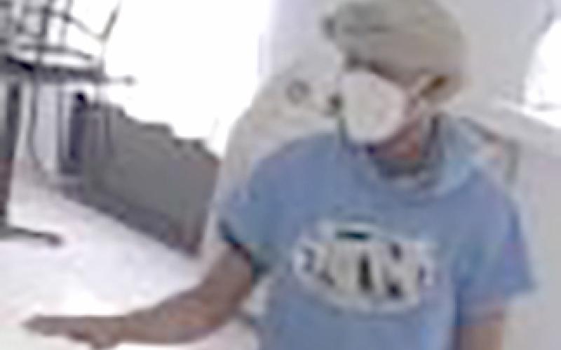 The suspect in a robbery at the Days Inn on U.S. Highway 441 North on Sunday afternoon. (COURTESY)