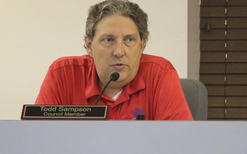 Lake City Councilman Todd Sampson said he didn't mind how big the planned housing development at Oak Meadow was, as long as jived with local residents. (MORGAN MCMULLEN/Lake City Reporter)