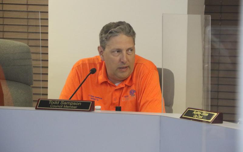 Lake City Councilman Todd Sampson said the city may have to look at other options for filling the building official position in the future because of state regulations. (MORGAN MCMULLEN/Lake City Reporter)
