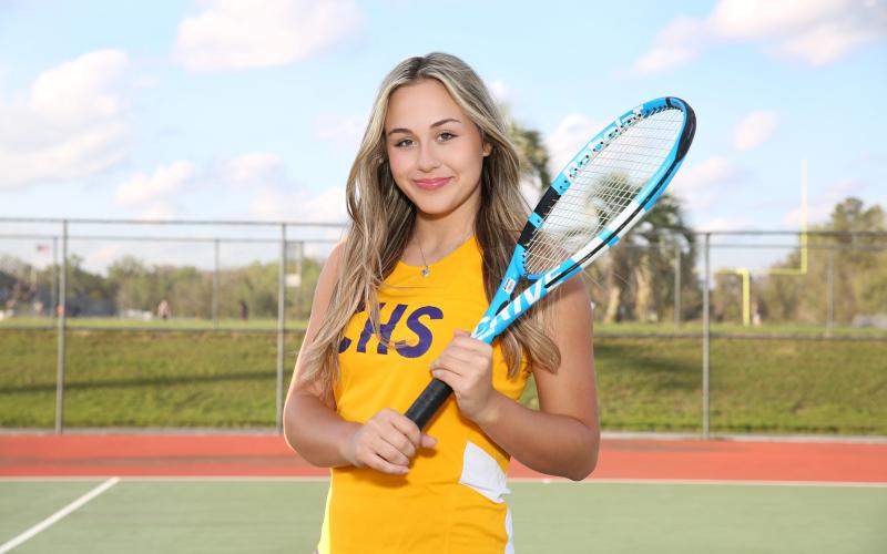 Cassidy O’Neal is the LCR’s Tennis Player of the Year. (MANDI SLOAN/Special to the Reporter)