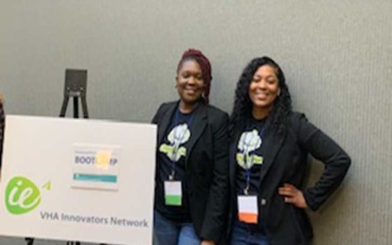 Jennifer Malivert (from left) and Nicole Bryant, co-founders of the RAVTAV (Reach a Vet, Teach a Vet) program designed to help women veterans find services and resources, will conduct a presentation on Monday at the Malcolm Randall VA Auditorium in Gainesville. (COURTESY)