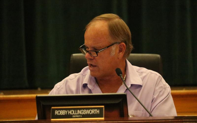 Commissioner Robby Hollingsworth said he wanted additional documentation to show the Columbia County Health Department needs additional funding. (JAMIE WACHTER/Lake City Reporter)