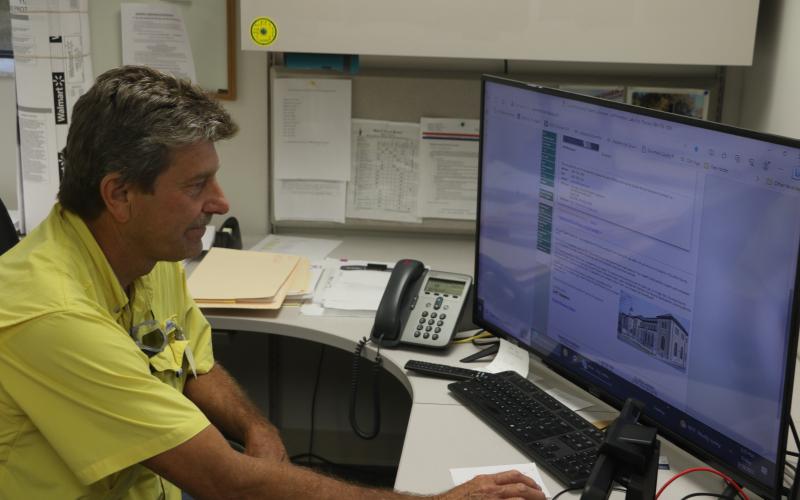 Columbia County Building Official Troy Crews said the county is looking to make a ‘clean transition’ with handling city permits on Sept. 30, the end of the fiscal year. (MORGAN MCMULLEN/Lake City Reporter)