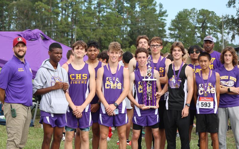 Columbia's boys cross country team won the Tiger Run on Saturday. (COURTESY)