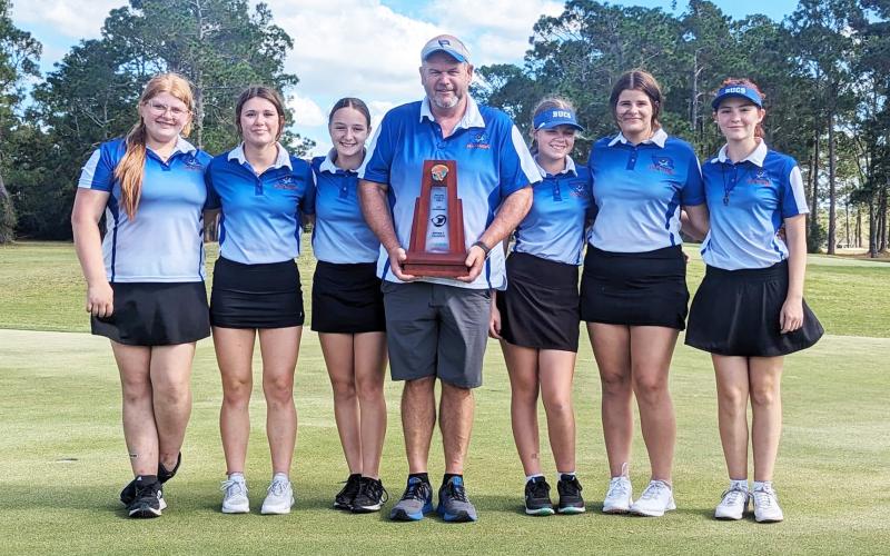 Branford’s girls golf team won the District 3-1A title on Tuesday. (COURTESY)