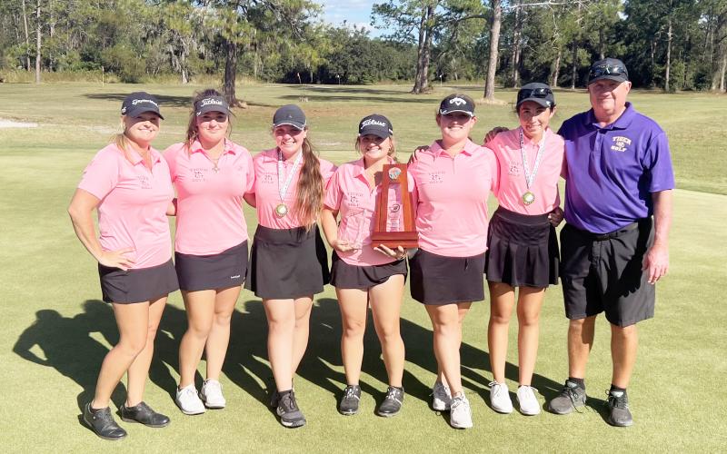 Columbia’s girls golf team won the District 2-2A title on Tuesday. (COURTESY)