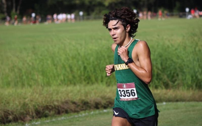 Suwannee runner Morgan Mobley competes at the FSU Invitational on Saturday. (COURTESY)