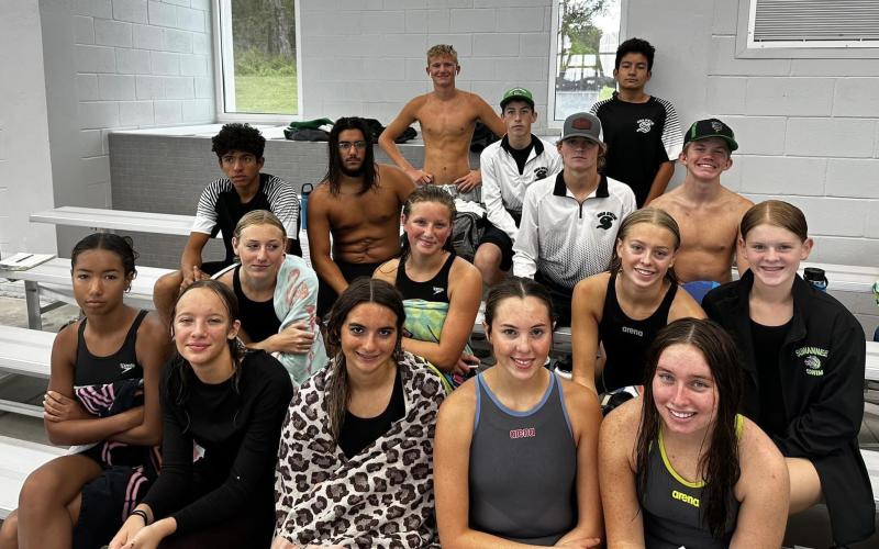Suwannee’s swim teams competed at the Region 1-2A meet on Thursday. (COURTESY)