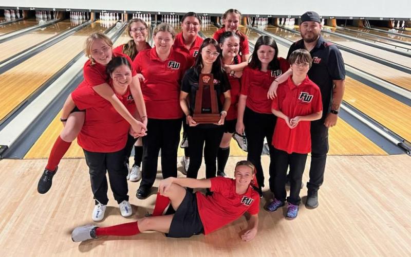 Fort White'S bowling team won the District 2-1A title on Tuesday.