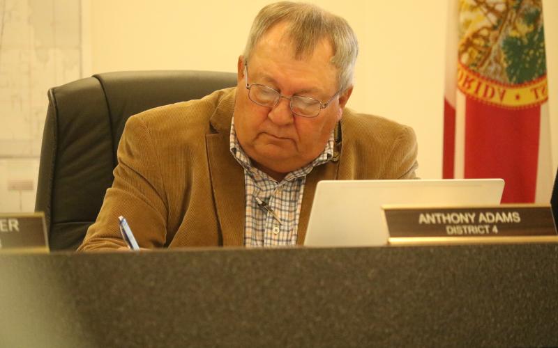 Lafayette County Commissioner Anthony Adams is interested in setting up a committee to work with the Lafayette County Sheriff’s Office and Emergency Management on the plans for a new Emergency Operations Center. (JAMIE WACHTER/Lake City Reporter)