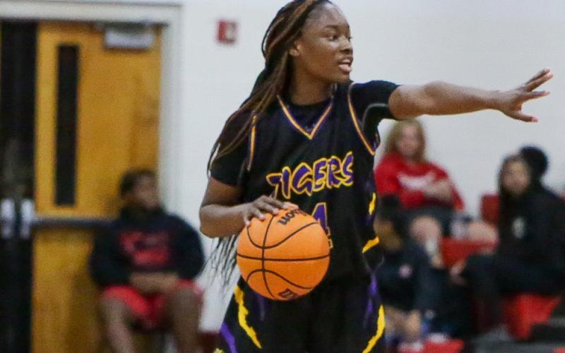 Columbia point guard Eriel Baker directs the offense during a game last season. (FILE)