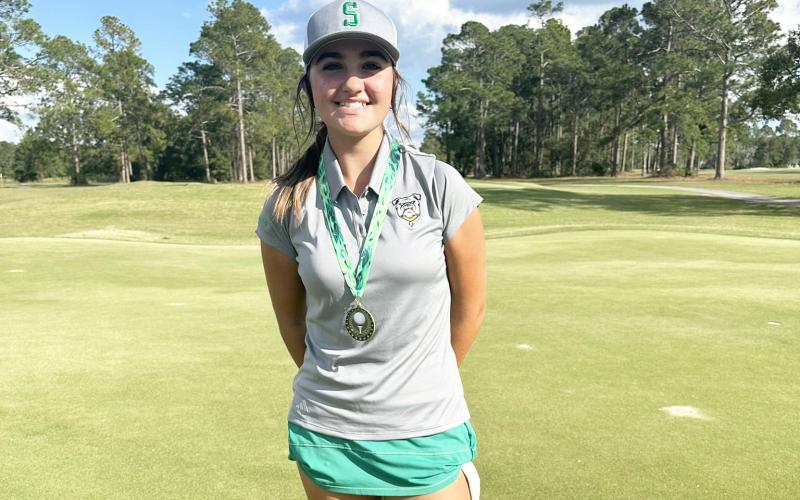 Suwannee golfer Ryan Donaldson shot an even-71 in the first round of the Class 2A state tournament on Tuesday. (COURTESY)