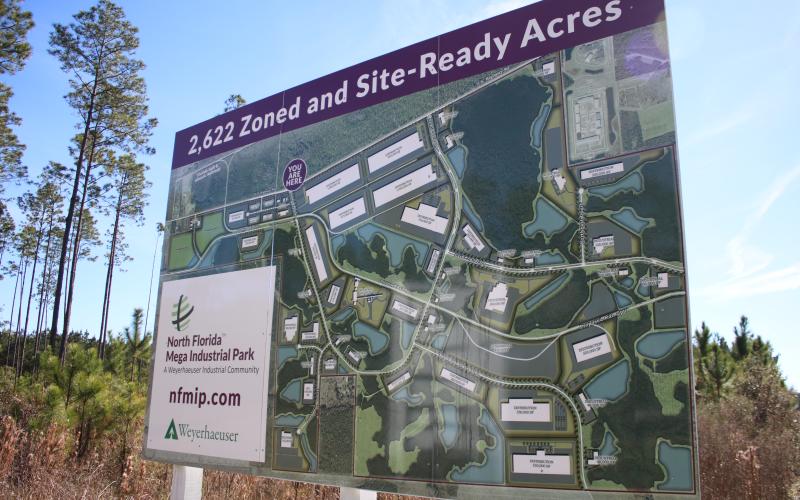 Economic Development Director Jennifer Daniels said Wednesday that Project Harvest, an agricultural company, should be submitting site plans this week for space at the North Florida Mega Industrial Park. (FILE)