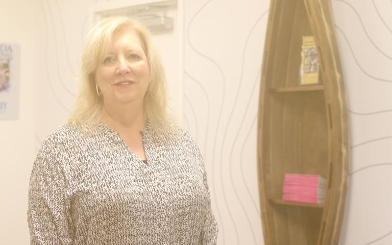 Konnie Patke is Columbia County’s new Tourist Development Council director, charged with attracting visitors to the county. She said she also aims for the department to become a better resource for local residents as well. (JAMIE WACHTER/Lake City Reporter)