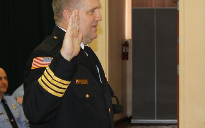 Dwight Boozer, who was sworn in as the Lake City assistant fire chief in May 2022, passed away Wednesday after a battle with cancer. (FILE)