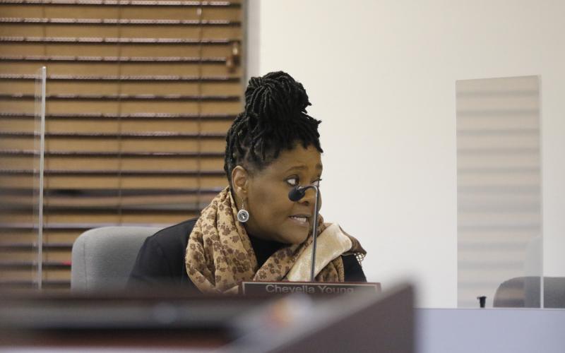 Councilwoman Chevella Young said the City of Lake City needed to help with Niblack Elementary School’s move for construction. (JAMIE WACHTER/Lake City Reporter)