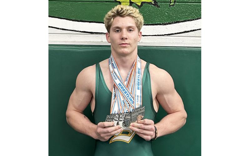 Suwannee’s Austin McKinney is once again the LCR’s Wrestler of the Year. (COURTESY)
