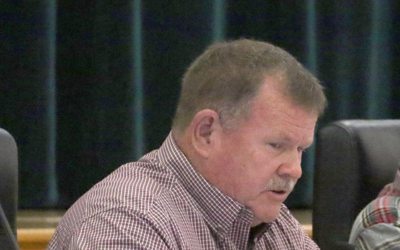 Commissioner Tim Murphy said he was ‘blindsided’ by the Lake City Humane Society’s request for additional funding to take care of the increased number of dogs brought in to the center. (MORGAN MCMULLEN/Lake City Reporter)