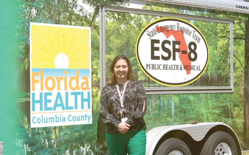 Diana Duque, the new health officer at the Columbia County Health Department, is looking to strengthen community health in her new role. (TONY BRITT/Lake City Reporter)