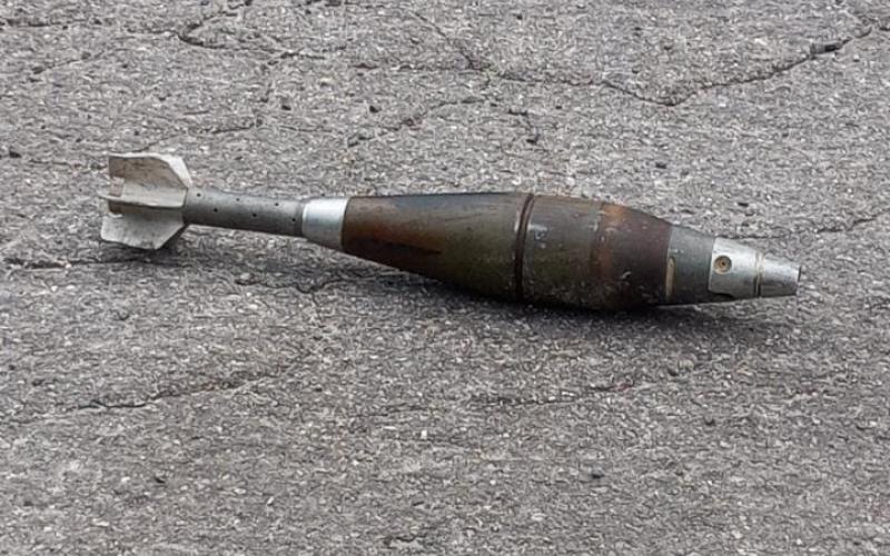 An explosive device found in the parking lot of Billy’s Santa Fe Bar on Sunday was determined to not be equipped with a charge. (COURTESY CCSO)