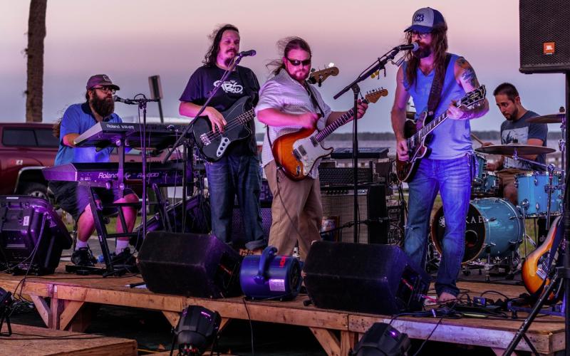 The Bonnie Blue Band, which hails from Brunswick, will make its first appearance at the Spirit of the Suwannee Music Park on Saturday. (COURTESY)