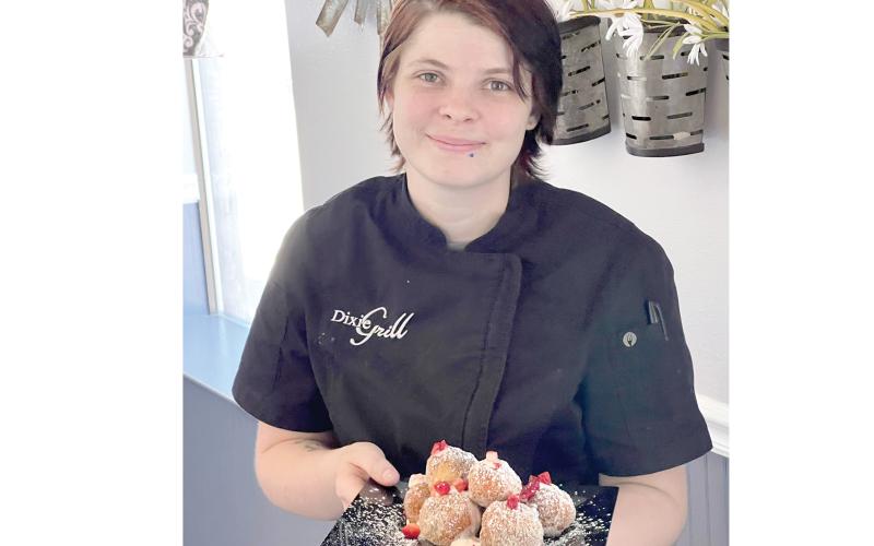 Dixie Grill chef Rebecca Thomas won $20,000 in the Biskies Recipe Contest for her ‘Strawberry Cream Biscuit Bites.’ (COURTESY)