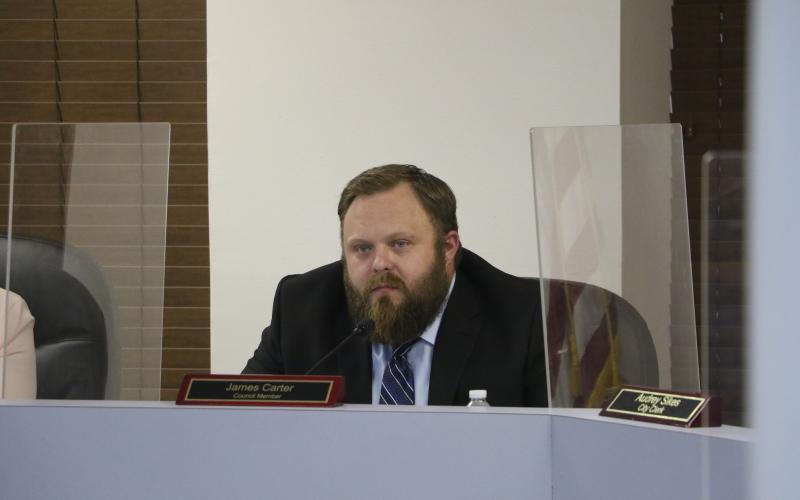 Lake City Councilman James Carter said he thinks the contract offer from the city to new Manager Don Rosenthal is ‘generous.’ (MORGAN MCMULLEN/Lake City Reporter)
