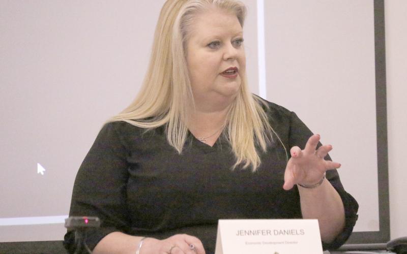 Economic Development Director Jennifer Daniels told the Economic Development Advisory Board on Wednesday that 800 acres on the north side of Lake City has been selected for the Florida First Sites program. (JAMIE WACHTER/Lake City Reporter)