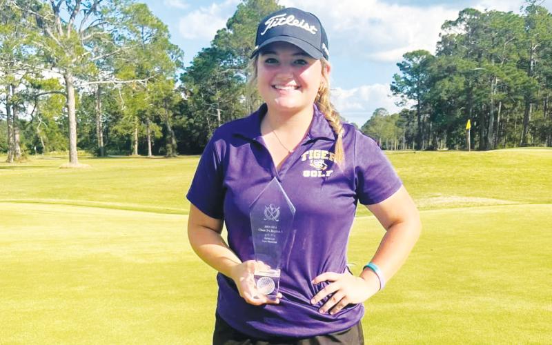 Karlee Gainey became the first girls golfer at Columbia to win a regional title. (FILE)