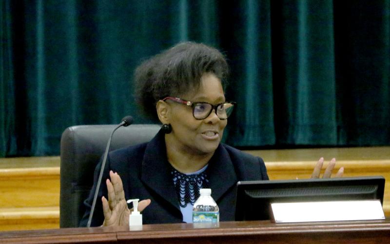 Lake City Councilor Chevella Young said during Monday's meeting that she has heard from a number of parents that they had no plans for their children this summer as she pushed to provide funding for them to attend a camp at Richardson Community Center. (MORGAN MCMULLEN/Lake City Reporter)