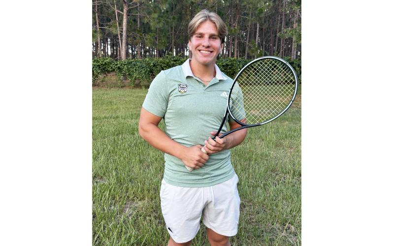 Suwannee’s Evan McMillan is the LCR’s Boys Tennis Player of the Year. (COURTESY)