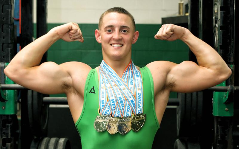 Suwannee’s Sam Wainwright is the LCR’s Boys Weightlifter of the Year. (TAMMY JOHNS/Special to the Reporter)