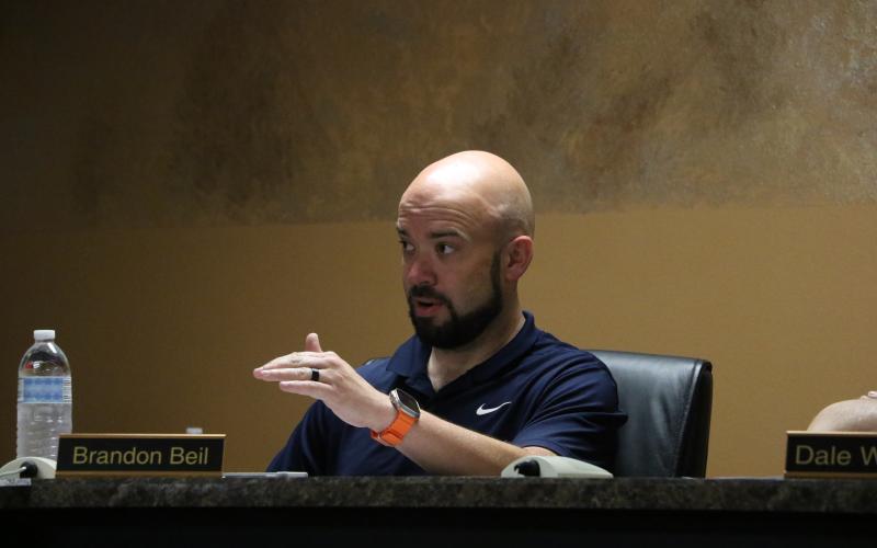 Lake Shore Hospital Authority Trustee Brandon Beil said he wants to give the Masonic Lodge No. 27 the appraised value of $120,000 and be done with the issue. (MORGAN MCMULLEN/Lake City Reporter)
