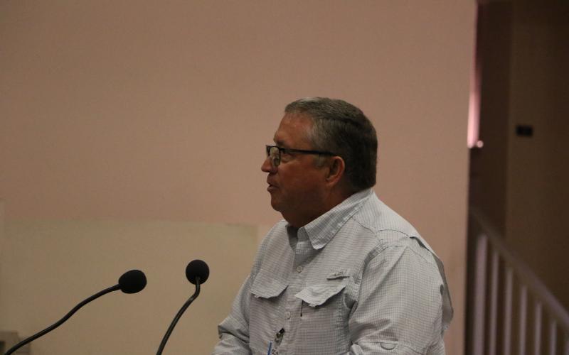 Fred Gaylard, the maintenance director for the Columbia County Schools, recommended the School Board approve a $26.385 million price for the new Niblack Elementary School. (MORGAN MCMULLEN/Lake City Reporter)