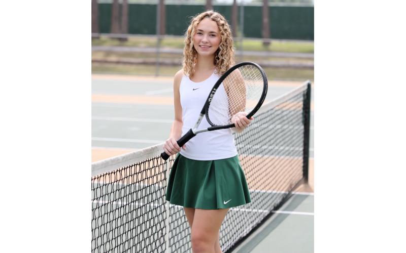 Suwannee’s Madison Dear is the LCR’s Girls Tennis Player of the Year. (TAMMY JOHNS/Special to the Reporter)