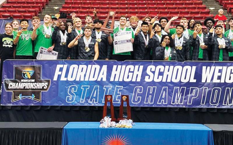 Suwannee’s boys weight lifting team swept the Class 1A traditional and Olympic team titles this season. (FILE)